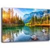 Printerland Quadri Moderni PAESAGGIO MONTAGNA Montano Quadro moderno da Parete XXL grande Stampa su tela Canvas Decorazione Murale muro Soggiorno Arredo Camera da letto Cucina (30x50 cm, 11)