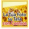 ConKrea - Quadro Personalizzato 50x50 cm con Cornice Gialla - La Tua Foto su Tela in Alta Definizione
