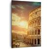 ARTTOR Stampe da Parete Moderne Verticali 70x100 cm Architettura Città - 2966 | Colosseo Roma Quadro Decorativo Grande Soggiorno Camera da Letto Decorazione da Parete Arte da Parete ARTTOR