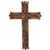 Ajuny Placca da parete in legno a forma di croce celtica, decorazione religiosa per la casa, dimensioni 30,5 x 20,3 cm