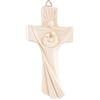 HOLY FAMILY Crocifisso Croce resina e polvere di marmo Gesù Sacra Famiglia da parete 30 cm/In chiave moderna | Unico nel suo genere | Prodotto Artigianale Made in Italy