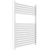 ERCOS Scaldasalviette Termoarredo Bagno Dimensioni 600X770 MM Radiatore Bagno Bianco, Attacchi da 1/2 Fornito Con Kit Montaggio
