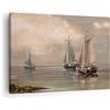 ARTTOR Moderno Quadro su Tela 70x50 cm Stampe da Parete Paesaggi Marino - 3514 | Mare Barca Pescatore Quadro Decorativo Piccolo 1 pezzo Soggiorno Camera da Letto Arte da Parete Decorazione da Parete ARTTOR