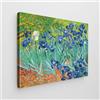 Giallobus - Quadro - Vincent Van Gogh - Tela standard - 50x35-08 - Iris - Pronto da appendere - Quadri moderni per la casa