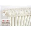 Generico 2PZ Copricalorifero Elasticizzato in Beige Estensibile da 80 a 140cm Ecrù Copri Termosifoni Tessuto Copri Calorifero in Stoffa Copritermosifone Stoffa in Cotone 100% Copricalorifero MADE IN ITALY