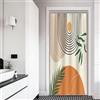 Xiaoterna Tenda da Doccia Moderna Astratta - Linea Sole, Bagno Rustica, Foglie Verdi, Pizzo, Tessuto Impermeabile Lavabile in Lavatrice 90x180cm