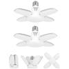 HZSANUE LED Lampadine Garage 28W, E27 Vite Edison Lampadine, 6500K Bianco Freddo, 3100LM, 300W Lampadina Incandescenza Equivalenti, Non Dimmerabile, Confezione da 2