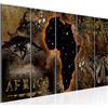Runa Art Quadro Africa Carta Geografica Stampa D'Arte Tela Non Tessuta Decorazione Murale Soggiorno Camera Da Letto 022656c
