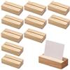 HORREX 20 Pezzi Segnaposto Legno Robusto Resistente Segnaposto Matrimonio | Elegante Rustico Segnatavolo, Design con Fessura Inclinata Porta Menu da Tavolo per Matrimonio Compleanno Comunione Feste