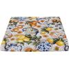 SaRani Tessuto Loneta di Cotone Fantasia Limoni Floreale, Stoffa Stampata per Arredo Casa Tovaglie Cuscini Tendaggi H 280 CM (Limoni Ceramiche, Taglio 260x280 cm)