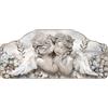 Lupia - Quadro camera da letto CAPEZZALE moderno 50x100 cm ANGELS IN FLOWERS MIX, Angeli, Stampa su legno Amorini, Artigianale, Made in Italy, soggiorno