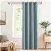 PONY DANCE Tenda Oscurante Termica da Interno per Camera da Letto | per Soggiorno, con Anelli, Privacy, Anti-UV, Blackout, per Finestre, Moderne, 1 Pezzo L 140 x A 240 CM, Blu Grigiastro