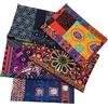 aufodara 5 Pezzi 47 x 47 cm Stile Etnico Tessuti Tessuto Cotone Stoffa Patchwork Cucito Creativo Stoffe Materiali per Hobby Creativi Quilting Tessuto DIY Fatto a Mano