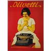 KUSTOM ART Poster Decorativo da Parete Serie Pubblicità Retro' Vintage Olivetti Stampa Artistica su Carta Patinata 42x30 cm Senza Cornice
