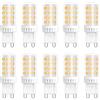Caldarax G9 LED 5W Luce Naturale 4000K, Equivalente Alogena G9 50W 33W, 450LM, Non-dimmerabile, Lampade LED Attacco G9, Risparmio Energetico, per Soggiorni, Corridoi, Camere da Letto, 10 Pezzi