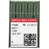 Groz-Beckert Confezione da 10 aghi da cucito, per sistema DBx1 con pistone rotondo e punta arrotondata, per macchine da cucire industriali, Nm. 90/14