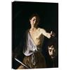 canvashop Quadro Caravaggio Davide e Golia 50x35 Cm | Quadri Moderni Soggiorno, Camera da Letto, Stampe da Parete Su Tela Canvas, Arte, Dipinti Famosi