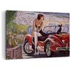 ARTTOR Quadri Moderni su Tela 120x80 cm Stampe da Parete Persone Auto - 3468 | Donna Moderno Quadro Decorativo Grande XXL 1 pezzo Soggiorno Camera da Letto Arte da Parete Decorazione da Parete ARTTOR