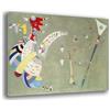 Printerland Quadro Moderno Soggiorno stile KANDINSKY verde Quadri moderni Astratti da Parete XXL grande Stampa su tela Canvas Decorazione Murale muro Arredo Camera da letto Cucina (12, 70x100 cm)