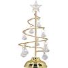 Oytrui Lampada per albero di Natale a LED, Ornamento di Luce dell'albero di Ferro Decorativo di Piccolo Vetro per la Decorazione di Natale dell'Ufficio a Casa (Luce dorata calda)