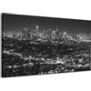 GP TONER Quadro su tela Los Angeles in bianco e nero 120X70