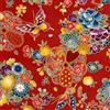aufodara AfooDara Tessuto di cotone al metro, stampato bronzato, cucito, 145 cm di larghezza (rosso A, 50 x 145 cm)