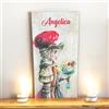 GMM Stampa su Tela Canvas Struttura in legno Quadro Moderno Rettangolare Stampe Decorative Tipiche Siciliane (Crema Angelica)