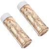 FUNNETOYU Fiocchi di Foglia d'Oro Decorativi 2 Bottiglie Carta Oro per Torte | Cake Art e Dessert, Finitura Oro, Decorazione Alimentare, Facile da Applicare, Uso Domestico