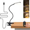 Aigostar Lampada da Lettura a Clip con Braccio Flessibile Regolabile a 360°, Luce da Letto a Clip con 3 Modalità Luminosità, Lampada da Scrivania a LED 4000K Luce Naturale che Protegge Occhi,Nero