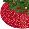 KONVINIT Gonna Albero di Natale Bianco in Finta Pelliccia Con Paillettes - Copertura Base Decorativa per Feste Natalizie - 78cm/90cm/122cm