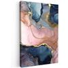 MuchoWow© Quadri Moderni Soggiorno Poster Da Parete Decorazioni Muro | 80x120 cm - Salotto Quadro Grande Foto Con Cornice Stampe Su Tela Camera Da Letto Cucina AstrattiMarmo - Rosa - Blu