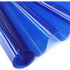 XHT Vinile PVC trasparente 30x135cm, 0,4mm tessuto impermeabile color neon tinta unita super trasparente pellicola a specchio rotolo per realizzare borse fiocchi decorazioni fai da te, blu