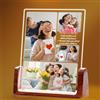 toyofmine Targa Personalizzata con Foto, Targa Glass Regalo Donna Compleanno | con Foto Personalizzata Idea Regalo Fidanzata Compleanno - Regali Anniversario per Lui (4 taglie: 15-25 cm)