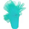 PARTYLANDIA Bobina Tulle 100 mt per Decorazioni, feste di Matrimonio, Ideale per confetti, bomboniere, vestiti, sedia, regali ecc. (Tiffany, 12.5)