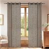 YSTELLAA Tende Per Interni In Voile 2 Pezzi, 140x260cm, Cammello | Tende Pizzo Macrame Eleganti, Curtains Con Occhielli Bianche Per Soggiorno E Camera Da Letto Moderne Luminoso