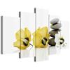 murando - Quadri Moderni per Soggiorno, Spa, 150x75 cm | Chiodi Inclusi, 5 Pezzi, Quadro Moderno, Pannelli Decorativi per Pareti, Decorazione da Parete, Resistenti Allo Sbiadimento