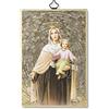 Holyart Quadri, stampe, codici miniati: Stampa su legno Madonna del Carmelo Preghiera Madonna del Carmine ITA
