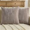 CYCMACO Fodera Per Cuscino Decorativa 45x45, 2 Pezzi Copricuscini Per Soggiorno Camera Da Letto, Morbido Copricuscini Cuscino Moderne, Copricuscino Con Cerniera Invisibile, Tinta Marrone