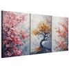 murando - Set di Quadri Moderni per Soggiorno, Paesaggio Colorato, 180x90 | (3 pz. 60x90 cm ognuno), Quadro Moderno, Murale Arte, Stampe da Parete, Resistenti Allo Sbiadimento, Produzione Europea