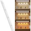Alyvisun 60 cm Luce Armadio LED Ricaricabile con Sensore di Movimento | Luci Notturna per Sottopensile Cucina, 3 Temperature di Colore Regolabili e Attenuazione Continua - Installazione Magnetica