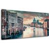 GP TONER Quadro su tela Architettura Venezia Italia 80X40 cm Città Fiume