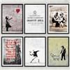 Milk And Coffee Lab MilkAndCoffeeLab® - Set 6 Poster da Parete - Graffiti - StreeArt - Stampe artistiche su Carta fotografica - Stampe per soggiorno, camera da leto, ufficio - Senza cornici. (Banksy, A4 cm 21x29,7)