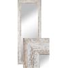 BD ART Specchio da parete decorativo - Specchio per guardaroba - 150 x 50 cm - Pino bianco