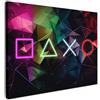 MuchoWow© Quadro Su Tela Grandi Dimensioni Quadri Moderni Soggiorno Stampa | 80x60 cm - Di Foto Decorazione Camera Letto Da Parete Con Cornice DipintiArte - Gaming - Neon - Moderno