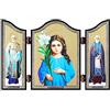 NKlaus 1418 Triletstvujushhaja Madre di Dio Icona cristiana Triletstvujushhaja reis