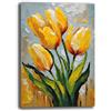 Printerland Quadro Moderno Soggiorno FIORI Tulipano Giallo Astratto Quadri moderni da Parete XXL grande Stampa su tela Canvas Decorazione Murale muro Arredo Camera da letto Cucina (14, 50x70 cm)