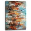 Printerland Quadro Moderno Soggiorno Verticale Astratto Industrial Quadri moderni da Parete XXL grande Stampa su tela Canvas Decorazione Murale muro Arredo Camera da letto Cucina (70x100 cm, 9)