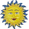 sicilia bedda - SOLE IN CERAMICA DA APPENDERE - Prodotto artigianale in Ceramica Siciliana - Diametro 28 Centimetri (Blu)