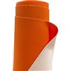A-Express Strutturato Tessuto Ecopelle Materiale Granulato Morbida Finta pelle Vinile Materiale - Arancione brillante Mezzo Metro (50cm x 140cm)