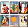 Milk And Coffee Lab MilkAndCoffeeLab® Set 6 Poster Fashion, Immagini Glamour, stampe artistiche, marchi di moda, decorazioni per pareti casa, soggiorno, camera. Senza cornice. (Vogue Bazar, A4 cm 21x29,7)